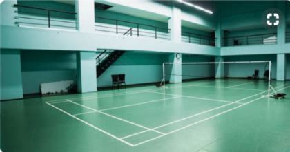 Rubber badminton court flooring | credits enliosports. Badminton Coaching, Court in Wakad - Club 29