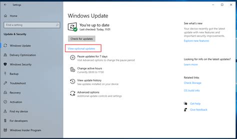 Microsoft Stellt Die Liste Der Optionalen Updates In Windows 10 Version