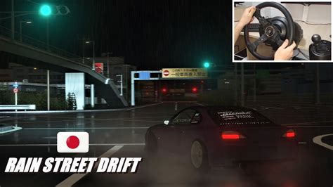 Nissan S15 Drift On Japanese Streets In Night And Rain Assetto Corsa