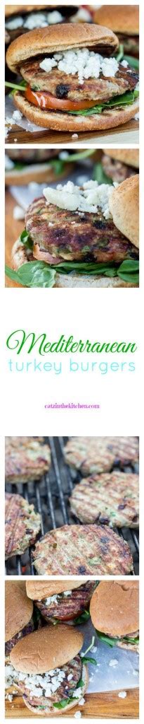Mediterranean Turkey Burgers Catz In The Kitchen
