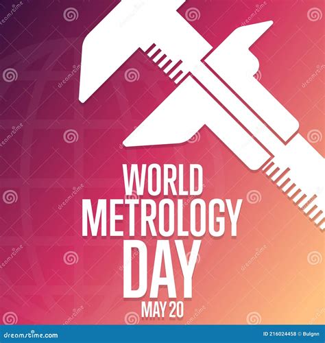 World Metrology Day May 20 Holiday Concept Stock Vector