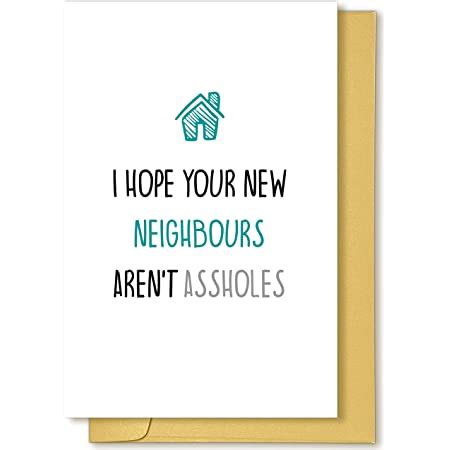 Amazon Com New House Card Funny Housewarming Card Congratulations New Apartment Card I Hope