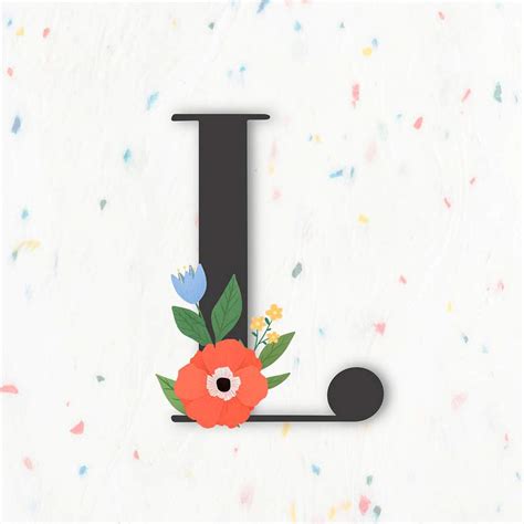 Letter L Floral Images Free Vectors Pngs Mockups And Backgrounds