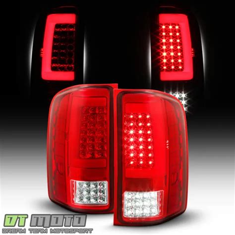 2007 2013 Chevy Silverado 1500 2500 Sequentia Led Tube Tail Lights