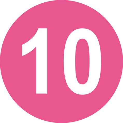 10 Number Png Transparent Images Png All