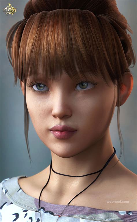 3d Models Girl Woman 1 Preview