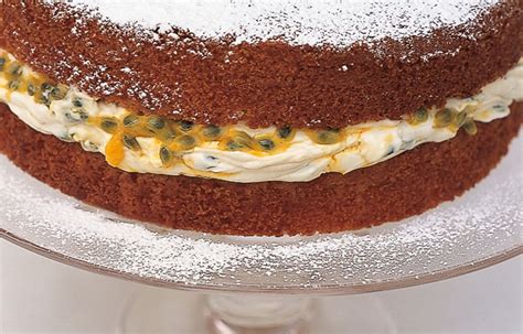 A Classic Sponge Cake With Passion Fruit Filling Recipe Delia Smith