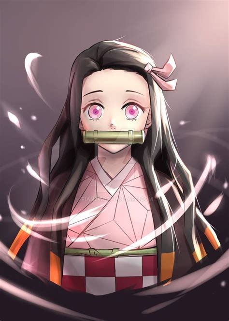 Drew chibi kimetsu ⚡⚡ (ig: Nezuko by fian24 on DeviantArt in 2020 | Cute anime ...
