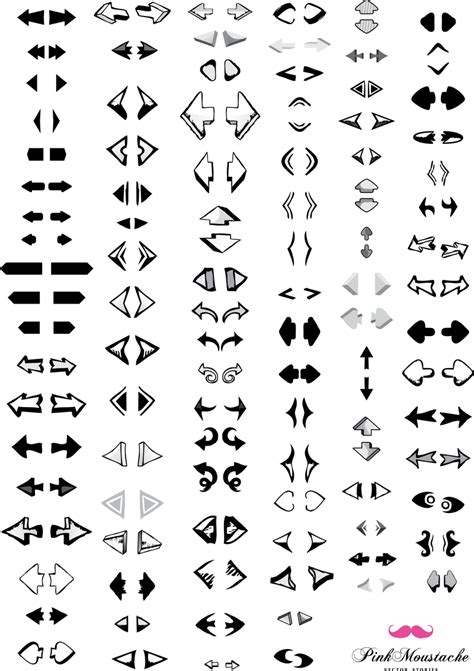 Vector Set Of Useful Arrows Great Collection Vector Download