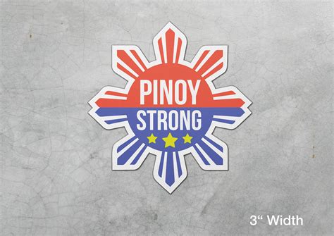 Pinoy Sticker Filipino Pride Three Stars And A Sun Etsy Laptop