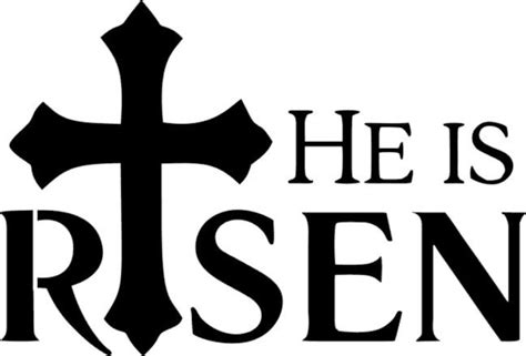 He Is Risen Stencil Easter Stencil Etsy