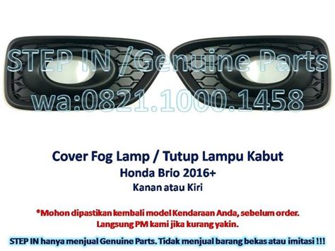 Jual Cover Fog Lamp Garnish Foglamp Lampu Kabut Standard Honda Brio