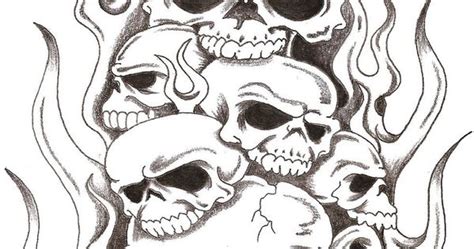 Skulls And Flames 2 By Thelob On Deviantart Skulls Pinterest 2