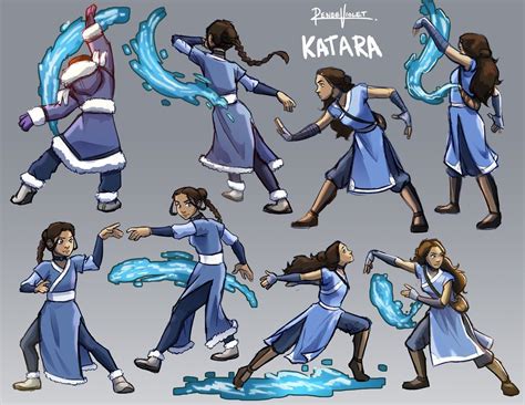 Katara Practising Her Waterbending Avatar Characters Avatar