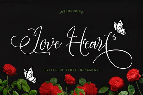 Love Heart Font By Luckytype Font Creative Fabrica