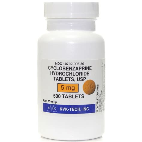 Flexeril Cyclobenzaprine Hydrochloride Pharmaserve