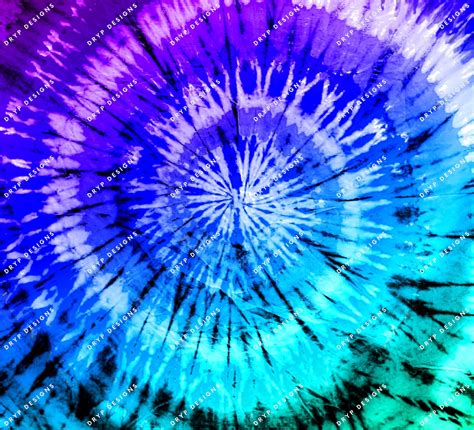Purple Blue Teal Gradient Tie Dye Pattern Digital Paper Etsy