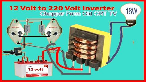 Power Dc To Ac Inverter Without Ic Only 2n3055 Transistor Inverter
