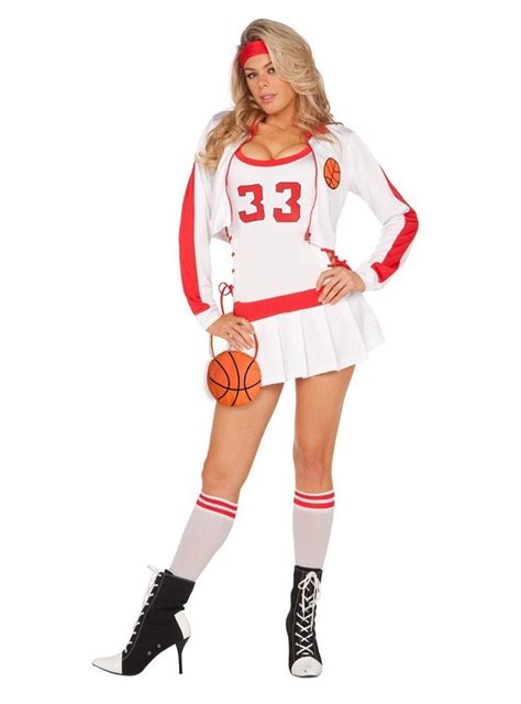 Ladies Basket Player Inspired Fancy Dress 5 Piece Sports Costume Sports Costume Basketball
