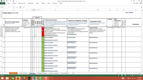 The risk template available on this page is printable, easy to fill at the top of the prince2 risk register excel template featured on this site is space reserved for the project's name, project's number, project's. Risk Register Template Review - YouTube