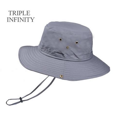 Mens Sun Hat Anti Uv Breathable Foldable Sun Hat Safari Hoed