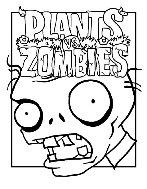 Plants Vs Zombie Coloring Pages To Print For Free Plants Vs Zombies