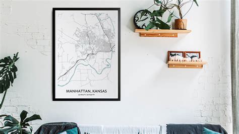Manhattan Map Poster Your City Map Art Positive Prints