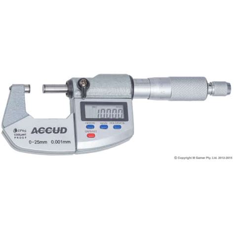 Ac 313 001 02 Accud Coolant Proof Dual Scale Digital Micrometer Ip65