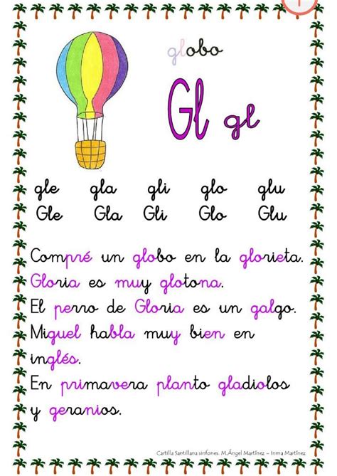 Oraciones Con Gla Gle Gli Glo Glu Para Niños De Primaria Hay Niños