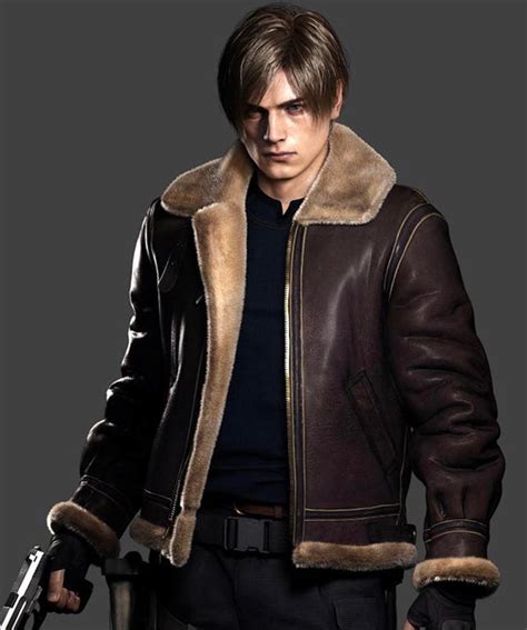 Resident Evil 4 Remake Leon Kennedy Bomber Leather Jacket Usa Leather
