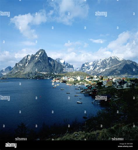 Geography Travel Norway Lofoten Island Moskenesoya Reine Fishing