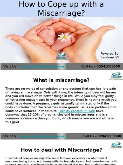 How To Cope Up With Miscarriage Pdf Miscarriage Grief