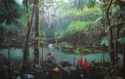 Jungle Painting By Vlad Tasoff Saatchi Art