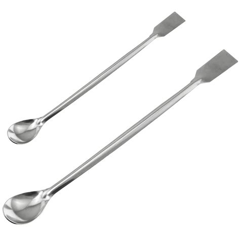 Buy Lind Kitchen Pcs Cm Cm Stainless Steel Lab Spoon Spatula Laboratory Sampling Spoon