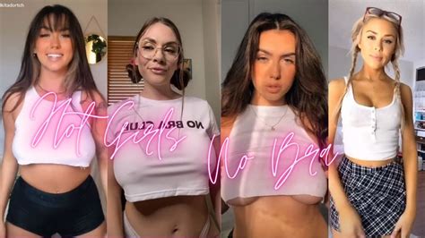 Hot Girls No Bra Challenge On Tiktok Youtube