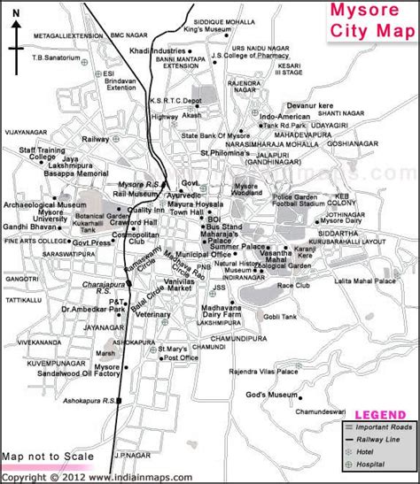 Map Of Mysore Mysore Map Mysore City Map City Map City Mysore