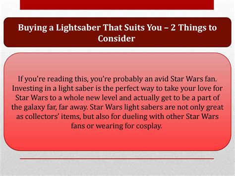 Buying a Lightsaber That Suits You - 2 Things to Consider by ARTSABERS ...