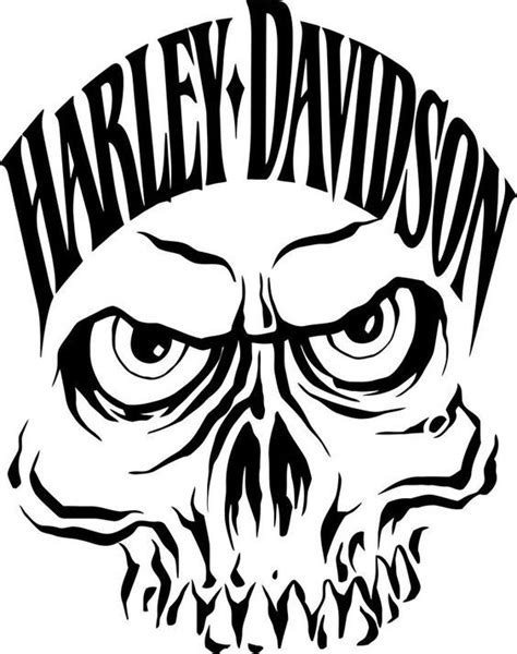 Harley Davidson And Skull Emblem Harley Davidson Logo Harley
