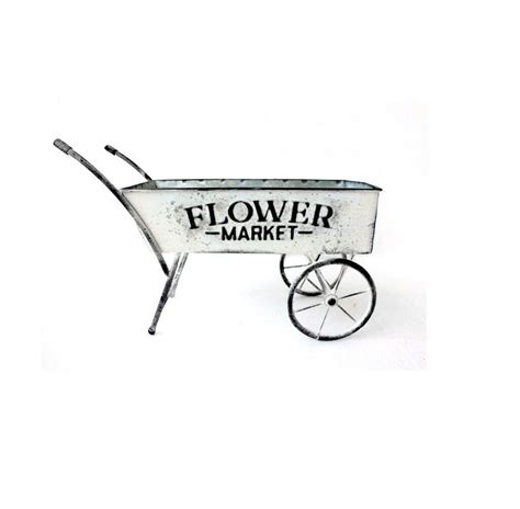 Mersey Metal Wheelbarrow Planter All Chic Home And Garden