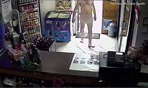 Shoplifter Walks Into Shop Naked And Steals Beer In Poland Daily Mail