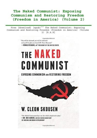 Free Download Epub The Naked Communist Exposing Communism And