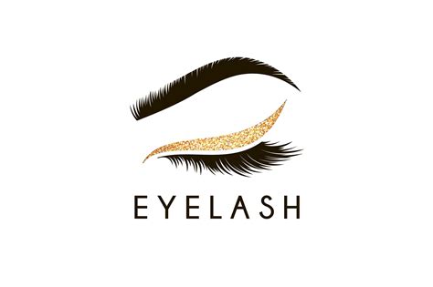 Eye Lash Logo Eyelash Logo Lashes Logo Vector Logo Design