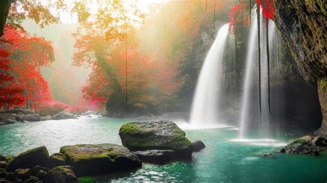 Autumn Waterfalls Wallpapers Wallpaper Cave