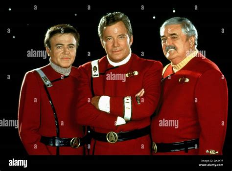 Walter Koenig William Shatner And James Doohan Film Star Trek