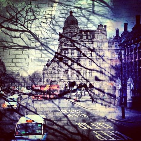 New York London A Collection Of Double Exposures 12 Malerei