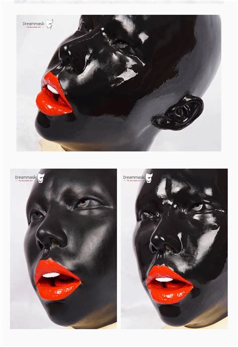 m08b silicone realistic transgender female black full head kigurumi crossdress doll mask poppy