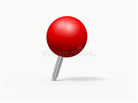 Red Push Pin White Stock Illustrations 3281 Red Push Pin White Stock