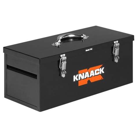 Knaack 742 9w Steel Black Portable Tool Box Powder Coated 9h X 22