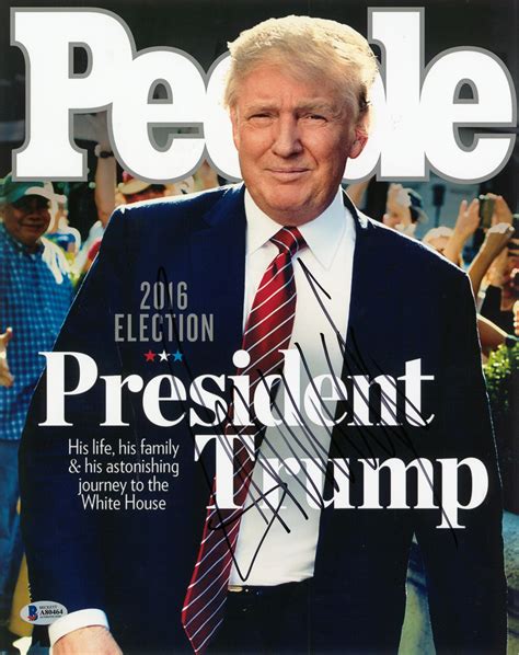 Lot Detail Donald Trump Autographed 11x14 People Magazine Cover
