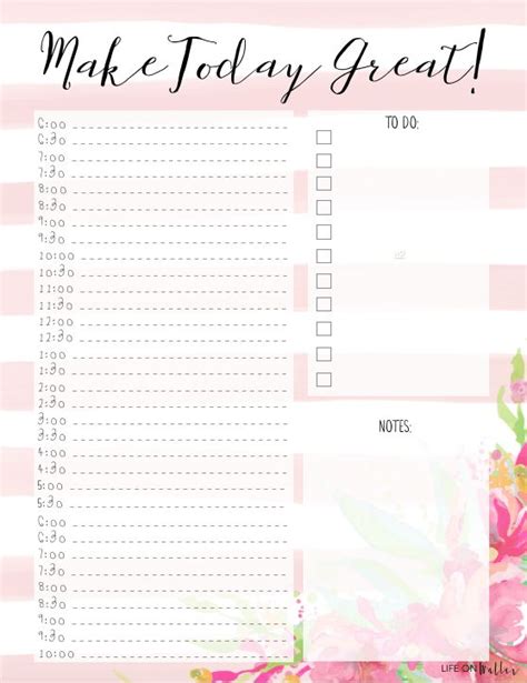 Floral To Do List Printable Template Paper Trail Design 4 Free